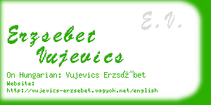 erzsebet vujevics business card